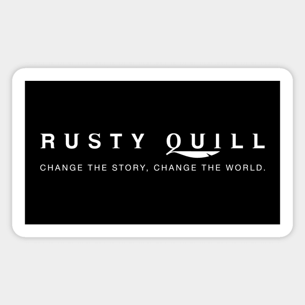 RQ Wordmark #2 (Dark Print) Sticker by Rusty Quill